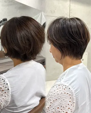 ショート カラー 佐藤優晟/カラー/ 癖毛ショート/表参道のヘアスタイル