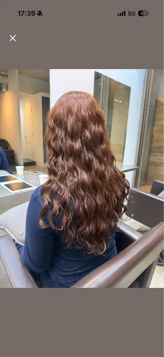 ロング 🌿朝5分でお洒落 パーマスタイル🌿のヘアスタイル