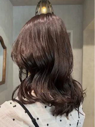 ミディアム カラー 透明感カラー🫧🎀 まりなのヘアスタイル