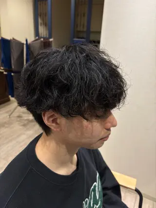 パーマ メンズ メンズ専門/阿部修士 カットモデル募集中のヘアスタイル