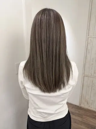ロング カラー ハイライト⭐️上野 高広のヘアスタイル