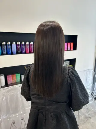 ロング カラー himari💜 酸性ストレートのヘアスタイル