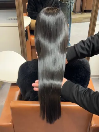 ロング 💎艶カラー+美髪 +髪質改善💎のヘアスタイル