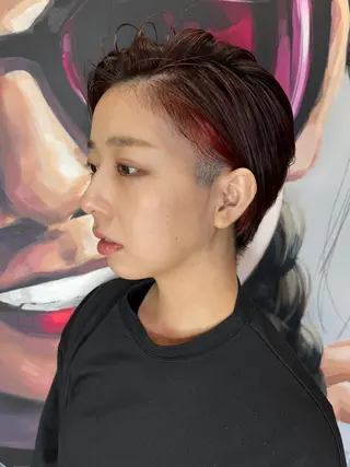 ミディアム カラー パーマ ヘアアレンジ メンズ キッズ ネイル マツエク・マツパ アイブロウ 久木原 ゆりのヘアスタイル