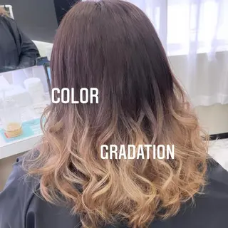 ミディアム カラー エクステ🩵ブリーチ 韓国ヘア🩵KAEのヘアスタイル