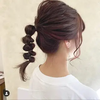 セミロング カラー ヘアアレンジ 眉毛ワックス konomiの眉毛・アイブロウイメージ