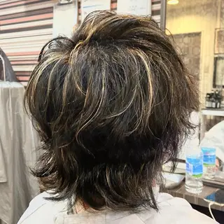 ショート カラー メンズ soin by poshのヘアスタイル