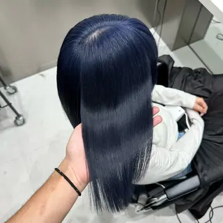 セミロング カラー 💫艶ハイトーン×髪 質改善💫リュウトのヘアスタイル