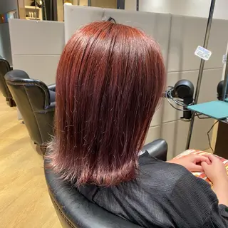 セミロング カラー 丸田 幹太のヘアスタイル