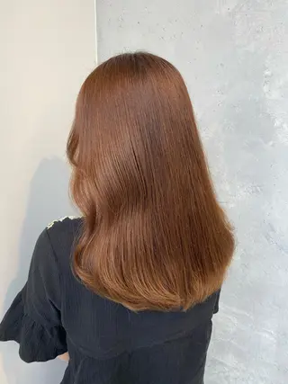 ロング カラー ヘアアレンジ 【艶髪×韓国風】 毛流れ職人 RYOのヘアスタイル