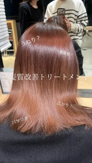 盛れる顔周り✨韓国式 レイヤーkanatoのヘアスタイル