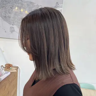 ミディアム カラー こいけ みきののヘアスタイル