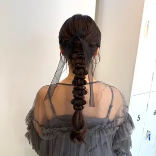 ロング ヘアアレンジ ヘアセット/カラー 🩰nanaのヘアスタイル