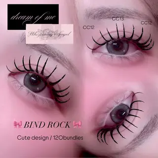 マツエク・マツパ 🎀束感/上下エク/ 𝙍𝙐𝘼 🎀のマツエク・マツパデザイン