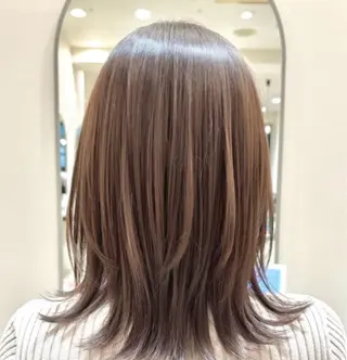 ミディアム カラー ✨艶髪縮毛矯正✨ 艶カラー🌈牧野大耀のヘアスタイル