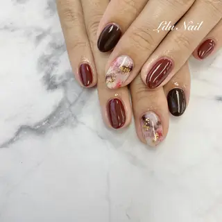 ネイル モチの良さ◉ フィルインネイル♡のネイルデザイン