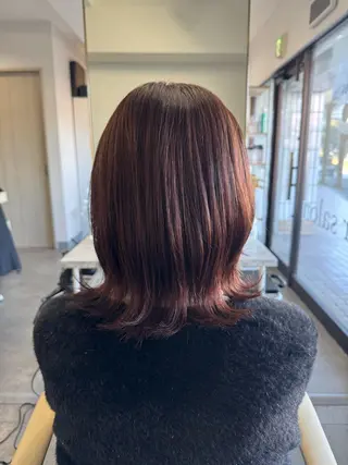 ミディアム カラー 月館 怜奈のヘアスタイル