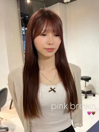 ロング カラー trico心斎橋 ナツミのヘアスタイル