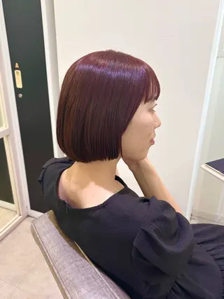 ショート ヘアアレンジ🪽🎀 艶カラー/天王寺のヘアスタイル