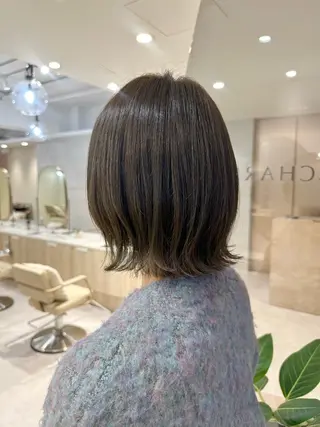 ミディアム 似合わせ/透明感 /顔まわりカット🌿のヘアスタイル
