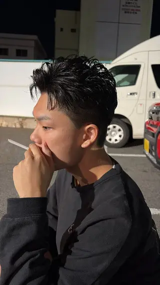 メンズ 市道 翼のヘアスタイル