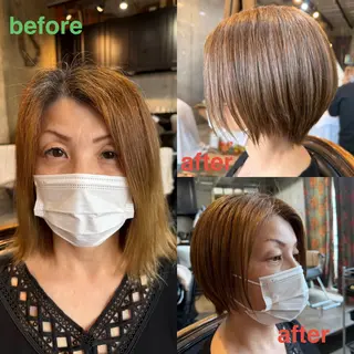 ショート カラー ヘアアレンジ 🍀Ryosuke 🍀のヘアスタイル