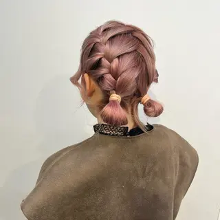 セミロング カラー ヘアアレンジ 愛されカラー🩷 はるなのヘアスタイル
