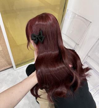 カラー 韓国ガーリー🩶🎀 ブリーチあり/なしのヘアスタイル