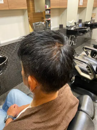 ショート メンズ メンズパーマモデル 大募集中のヘアスタイル