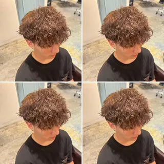 カラー パーマ メンズ メンズパーマ特化 望月謙二郎のヘアスタイル