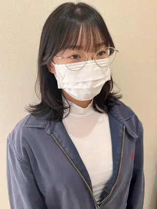 ミディアム カラー 外国人対応 佐久間のヘアスタイル
