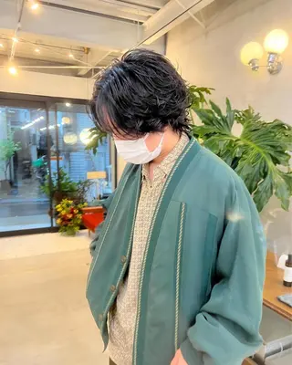 カラー パーマ メンズ スパイキーショート/ メンズヘア/hugeのヘアスタイル