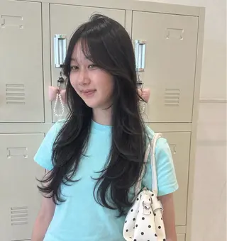 ロング 韓国Layer🩰 暖色・透明感♡ノアのヘアスタイル