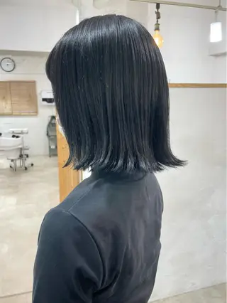 ミディアム カラー 髪質改善 縮毛矯正/ レイヤー/銀座/本木のヘアスタイル