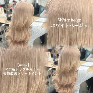 ロング カラー NAMI🤎ブラウン &ミルクティー🤍のヘアスタイル