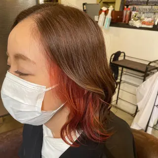 ミディアム 石川 信英のヘアスタイル