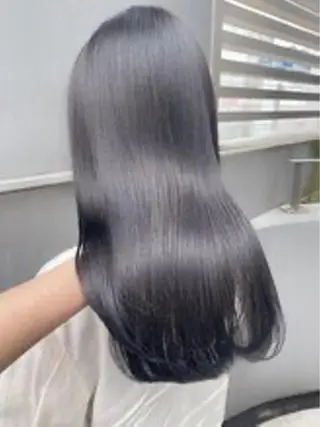 ロング 縮毛矯正 特化アツシのヘアスタイル