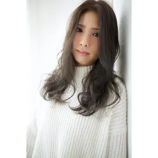 ロング カラー fio マナミのヘアスタイル