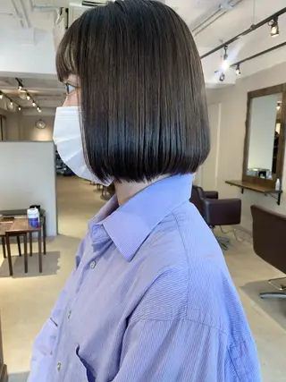ショート カラー 透明感カラー✂︎ /縮毛矯正/YUKAのヘアスタイル