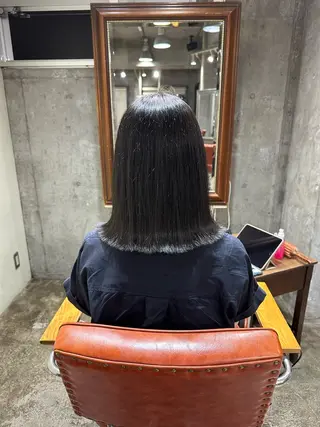 ミディアム 🔥コテ巻き風 ボブパーマ🔥のヘアスタイル