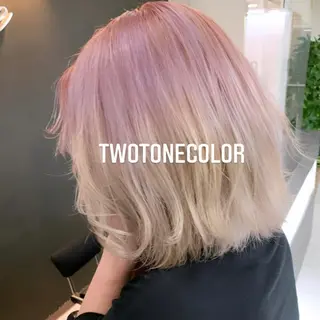ショート カラー エクステ🩵ブリーチ 韓国ヘア🩵KAEのヘアスタイル