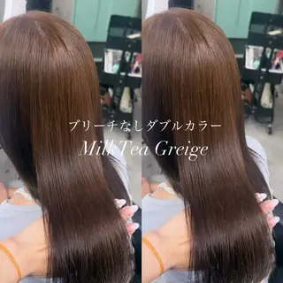 ロング カラー ヘアアレンジ レイヤー/顔周り/ 透明感カラー/ななのヘアスタイル
