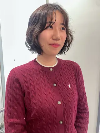 ショート パーマ 抜け感ボブ×パーマ |kazaneのヘアスタイル