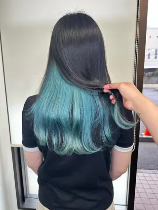 ロング カラー ブリーチカラー🫧 森　凪沙のヘアスタイル