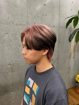 カラー メンズ 🌈艶ハイトーン特化 🌈NOZOMUのヘアスタイル