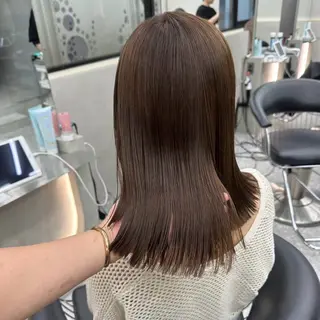 セミロング カラー 🍒ブリーチなしカラ ー/Sakura🍒のヘアスタイル