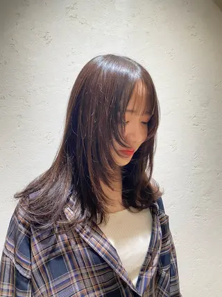 ロング 中村 莉子のヘアスタイル