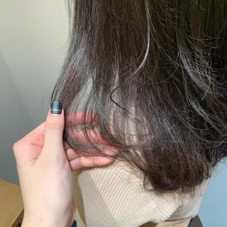 セミロング カラー 韓国スタイル🇰🇷 annaのヘアスタイル