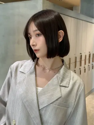 ショート カラー パーマ 平川 友理/韓国ヘア💘のヘアスタイル