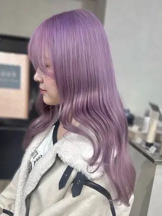 ロング ハイトーン髪質改善 🫧大阪/kanonのヘアスタイル